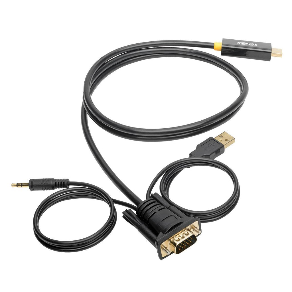 Black 6 ft VGA to HDMI Adapter Cable S62477