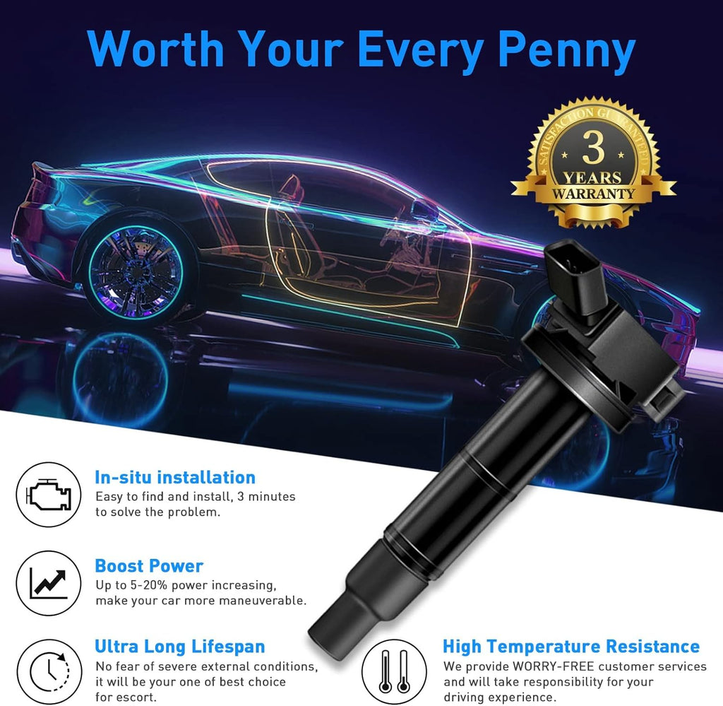 Ignition Coil 4 PCS Pack of 2 M163292