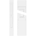 Two Equal Raised Panel PVC Pilaster with Capital and Base (Pair) H84196