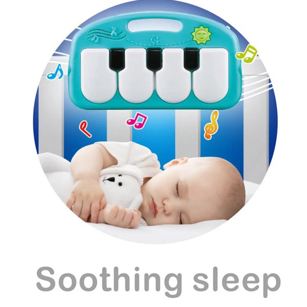 Playmat Kick and Play Piano Gym with Hanging Mirror Musical Activity Center Tummy Time Play Mat J440664