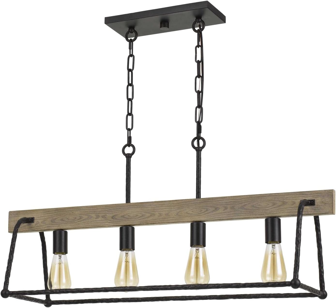 Four Light Chandelier in Black Finish G6467