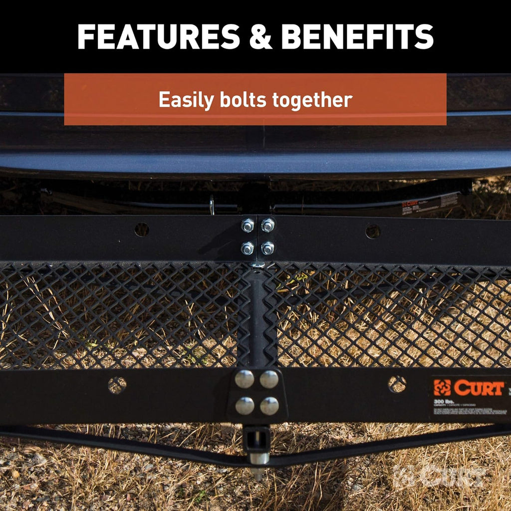 Tray Hitch Cargo Carrier, 300 lbs Capacity K21394