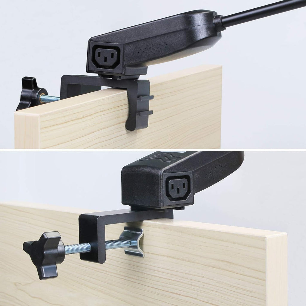 2pcs Black LED Trade Show Lights with Clamps, Mounting Brackets, Power Cables, Connect Cables X98338