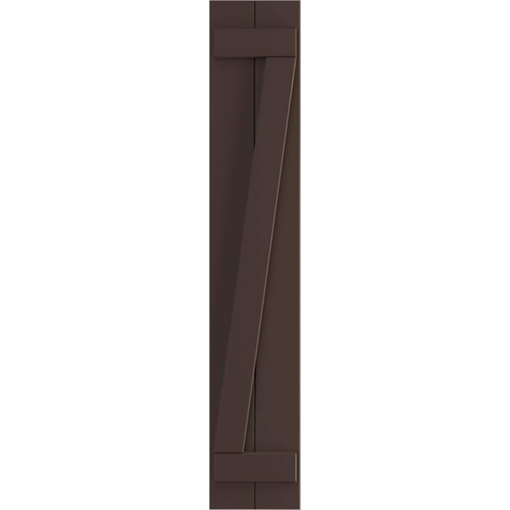Raisin Brown PVC Board-n-Batten Shutters M9486