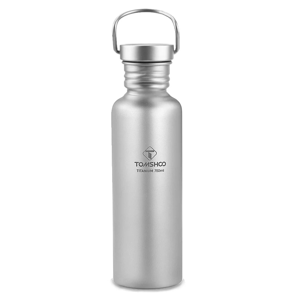 750ml Full Titanium Bottle Ultralight Outdoor Camping Hiking Cycling Bottle J6775