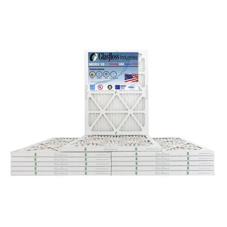 14x22x1 MERV 10 Furnace Air Filter, Qty:12 M71134