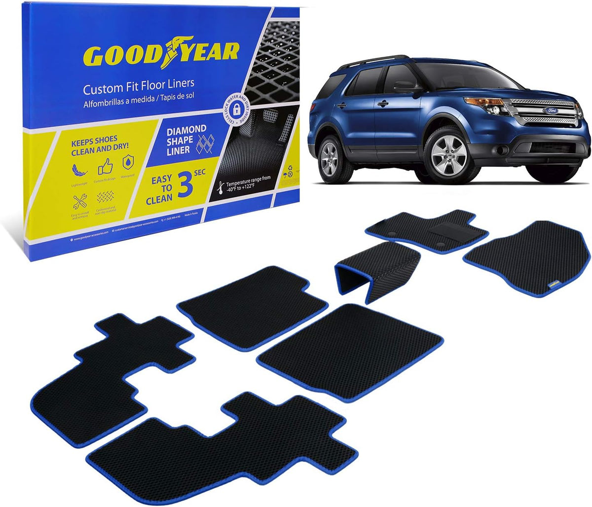 4 pcs in-Channel Window Deflectors for Ford Explorer 2011-2019 X821
