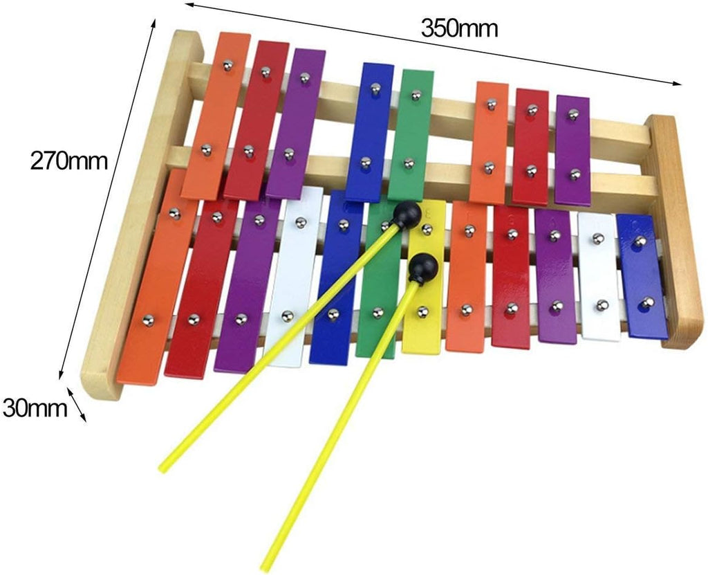 20 Note Chromatic Glockenspiel Metal Xylophone Sheet Music Cards Pack of 2 H722674