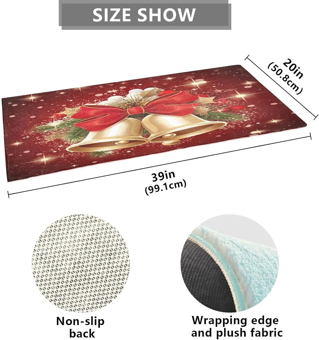 Non Slip Quick Dry Shaggy Bath Mat 39x20 in M678108