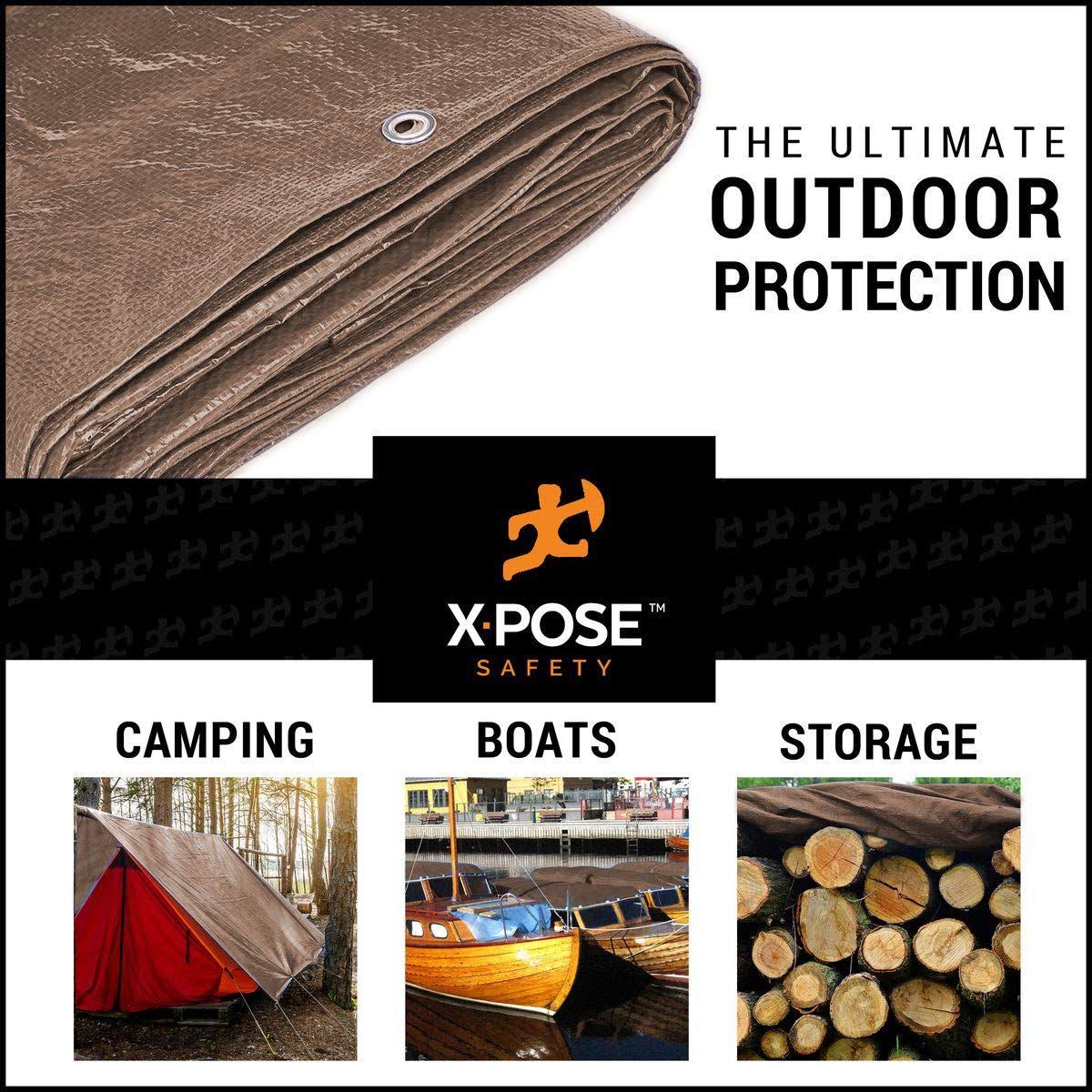 Brown Poly Tarps 20 x 25 Case of 4 C934748