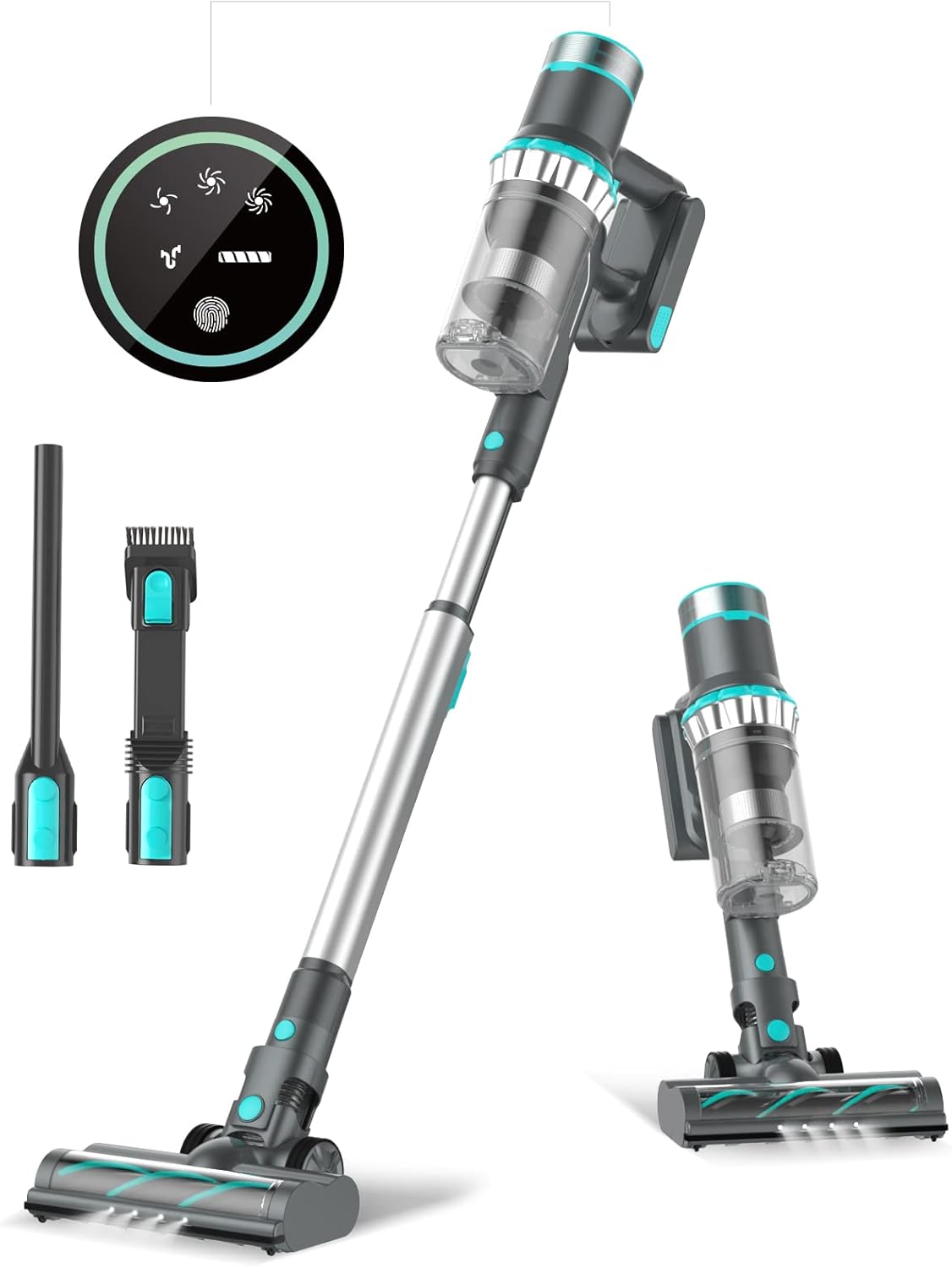 Cordless Stick Vacuum Cleaner with 25Kpa Suction, 50mins Runtime, 6 in 1 Lightweight Handheld R6626