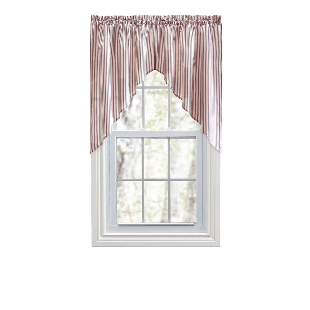 Brick Ticking Stripe Curtain 56" x 36" C69326