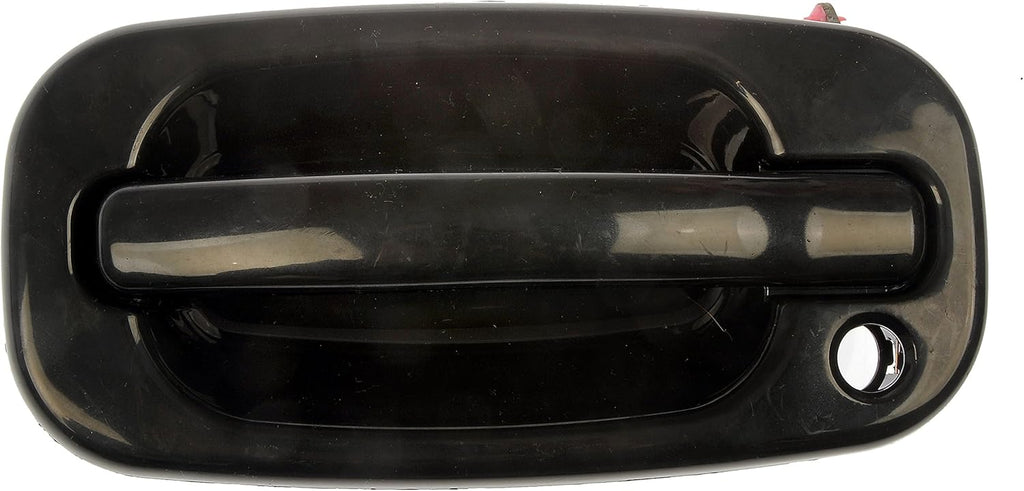Front Passenger Side Exterior Door Handle, Smooth Black, Pack of 2 N59613