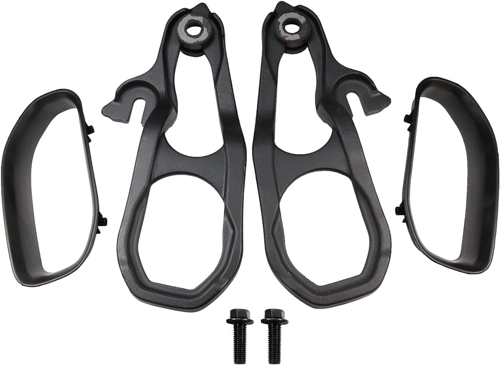 Black Front Car Tow Hooks Left & Right With Hardware Replacement For Dodge Ram 1500 DT 2019 2020 2021 2022 H597732