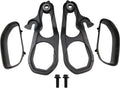 Black Front Car Tow Hooks Left & Right With Hardware Replacement For Dodge Ram 1500 DT 2019 2020 2021 2022 H597732