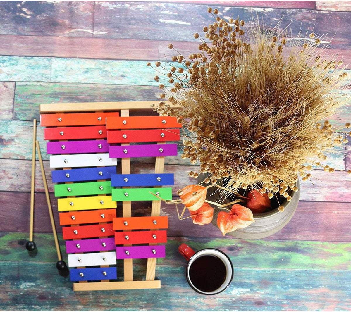 20 Note Chromatic Glockenspiel Metal Xylophone Sheet Music Cards Pack of 2 H722674