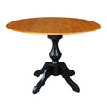 Round Dual Drop Leaf Pedestal Table T33265