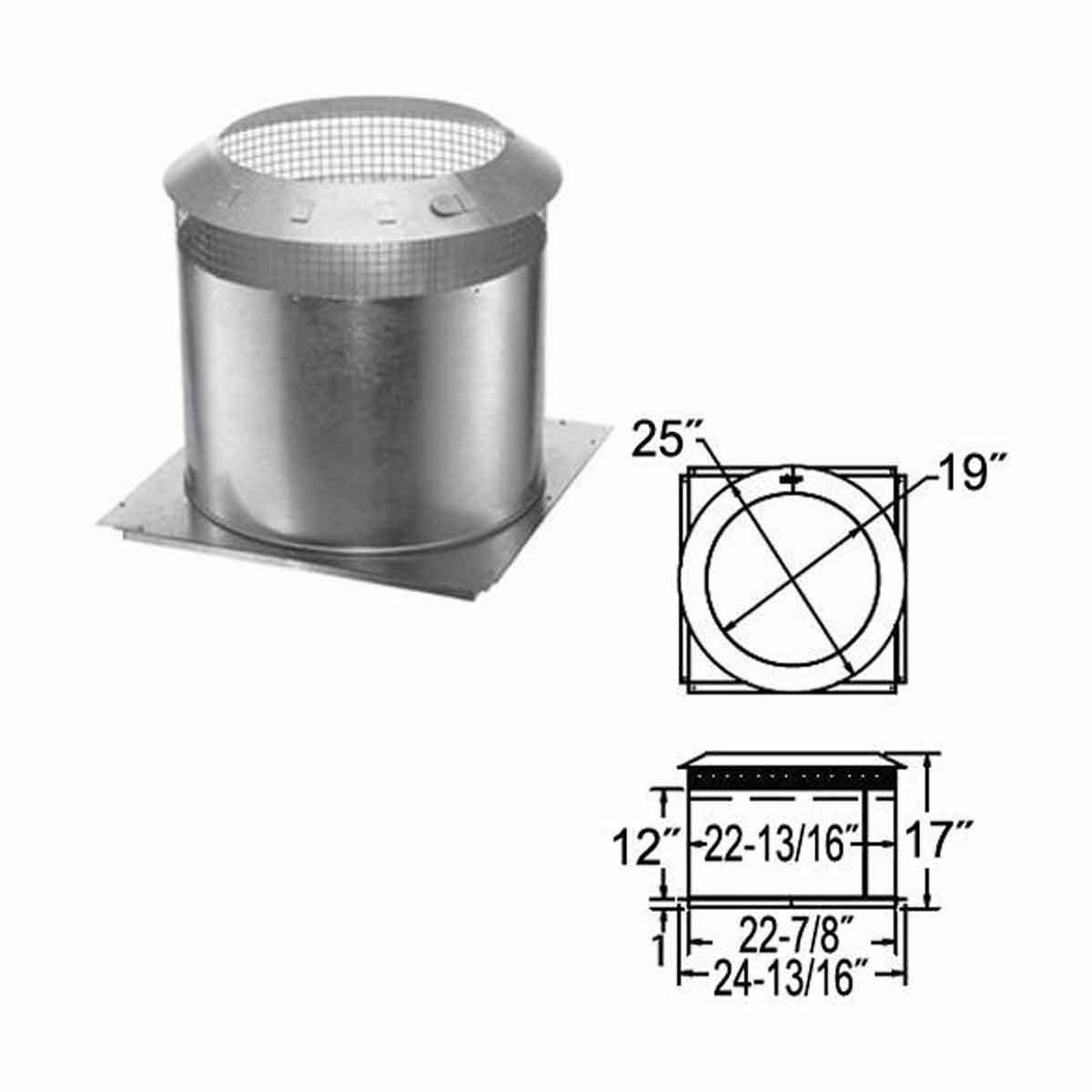 16 in. Class A Chimney Pipe Attic Insulation Shield I391