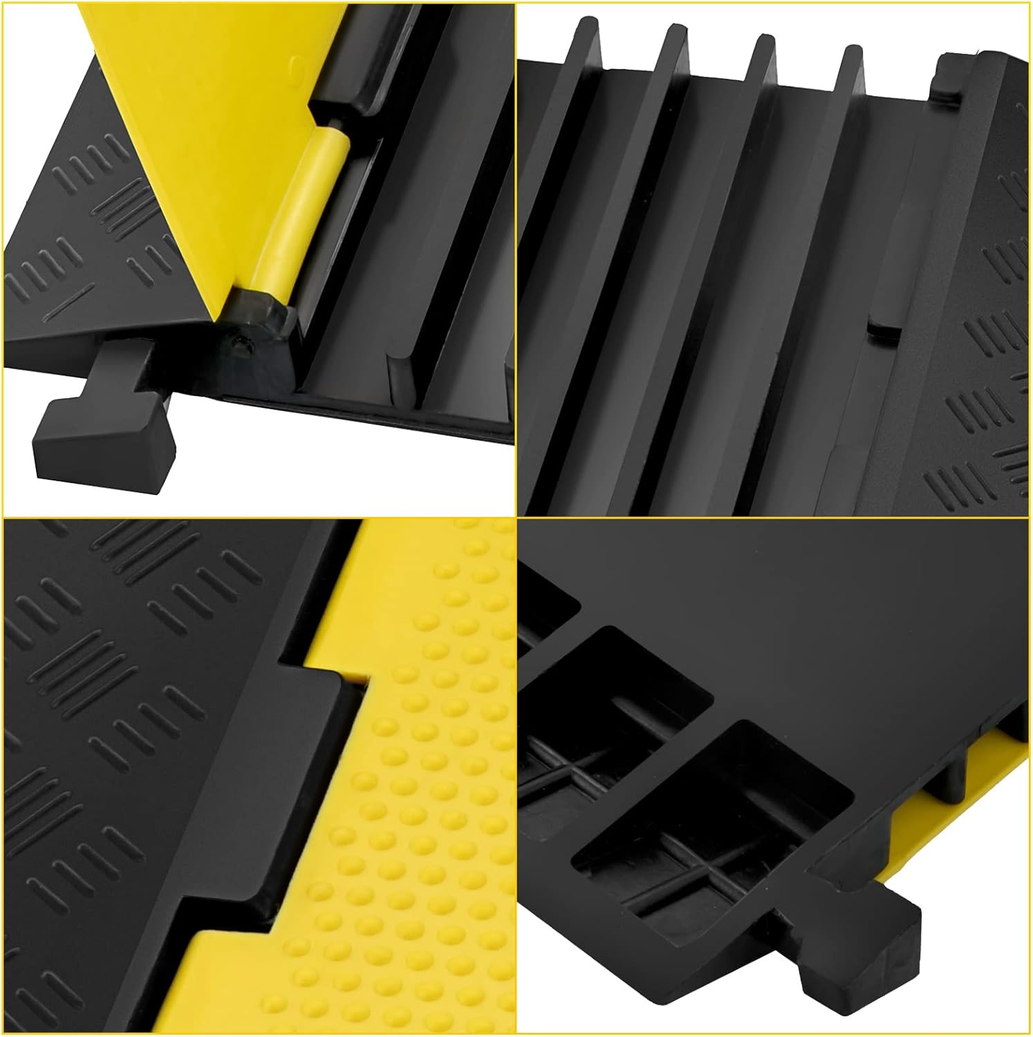 Heavy Duty Rubber Cable Protector 5 Channel 1 Pack 18000 Lb V84267