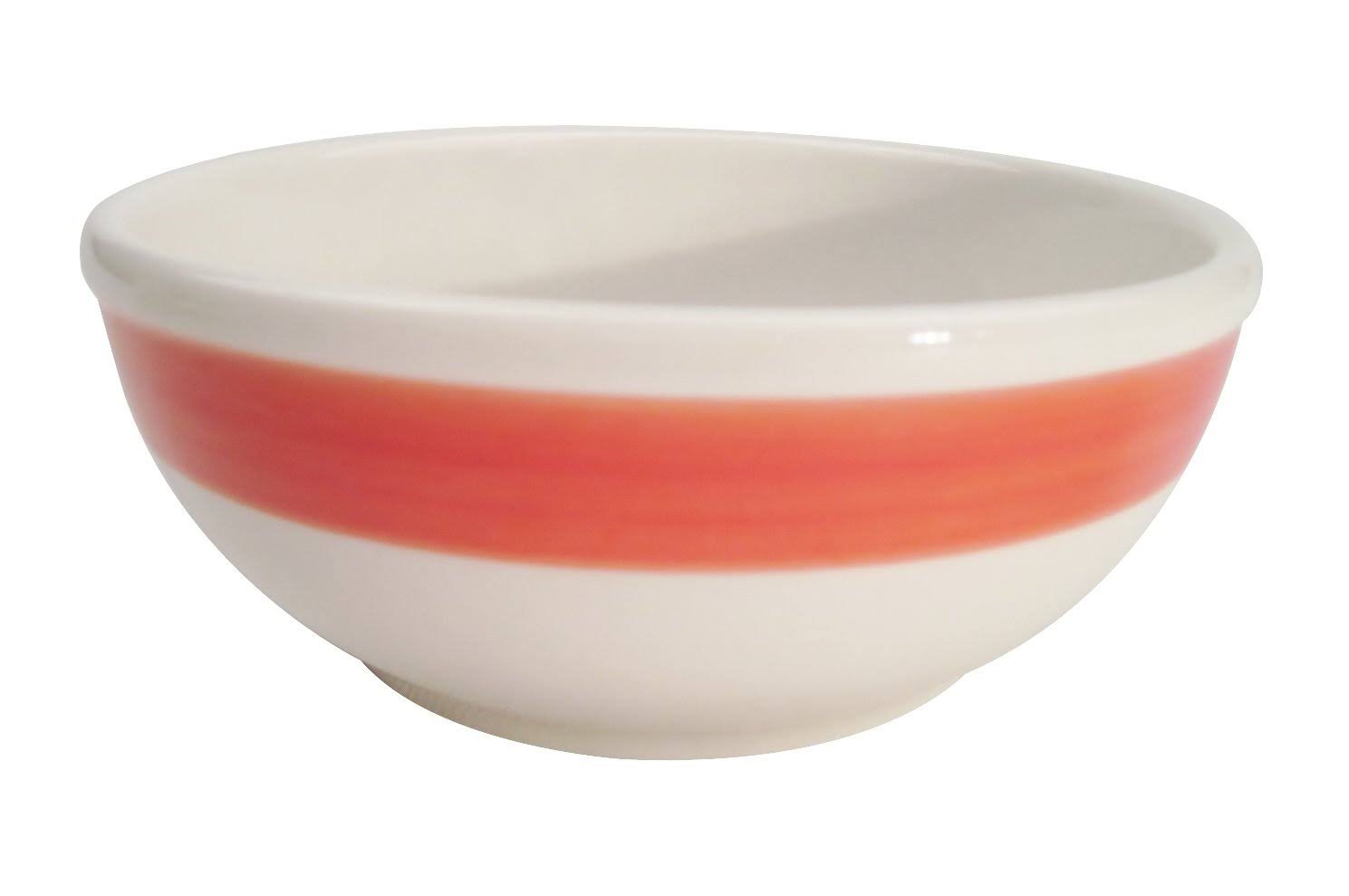 Red Stoneware Nappie, 15-Ounce, Box of 36 K6368