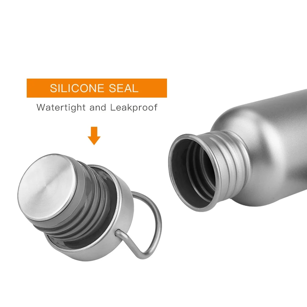 750ml Full Titanium Bottle Ultralight Outdoor Camping Hiking Cycling Bottle J6775