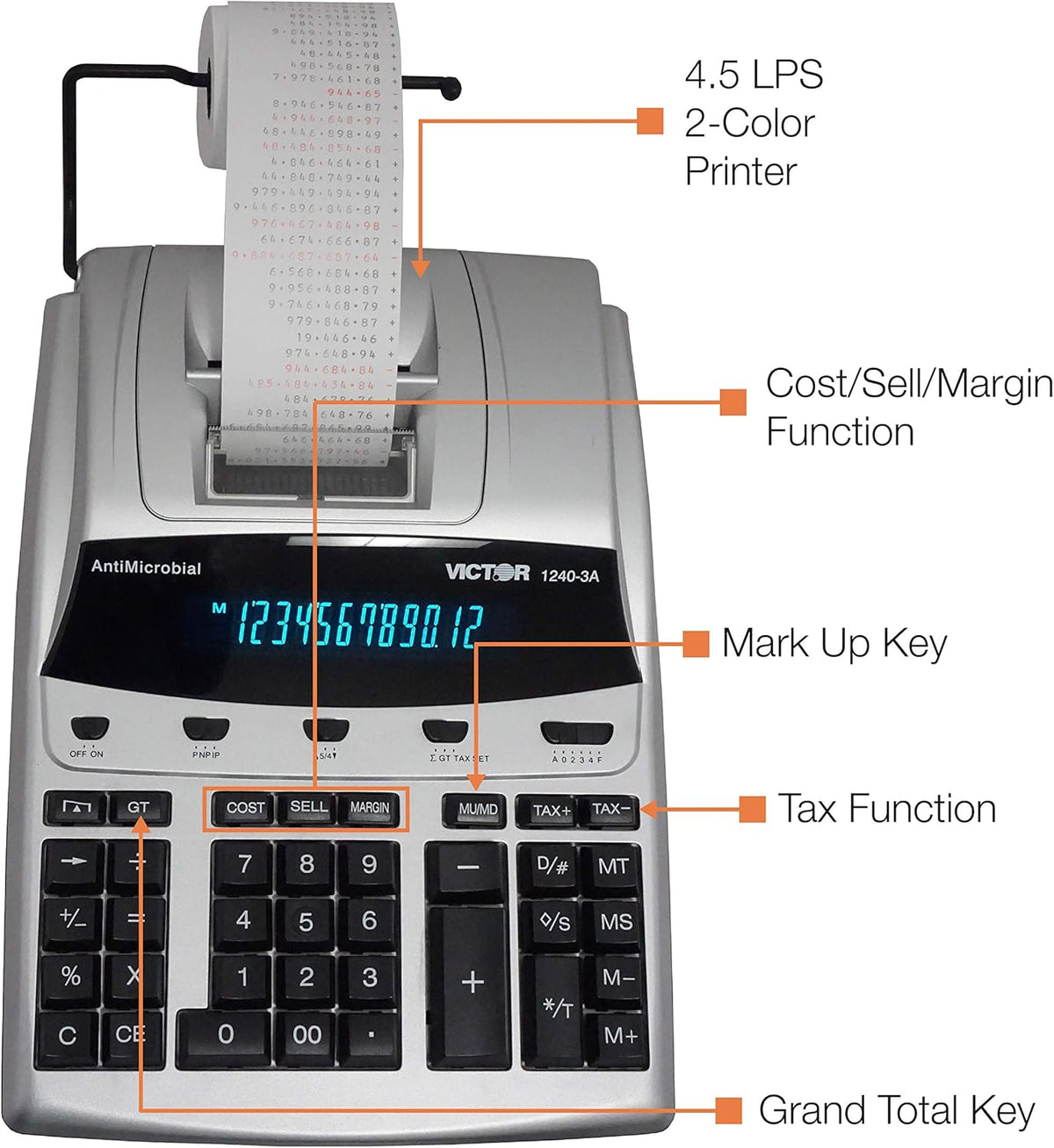 12 Digit Heavy Duty Commercial Printing Calculator T375649