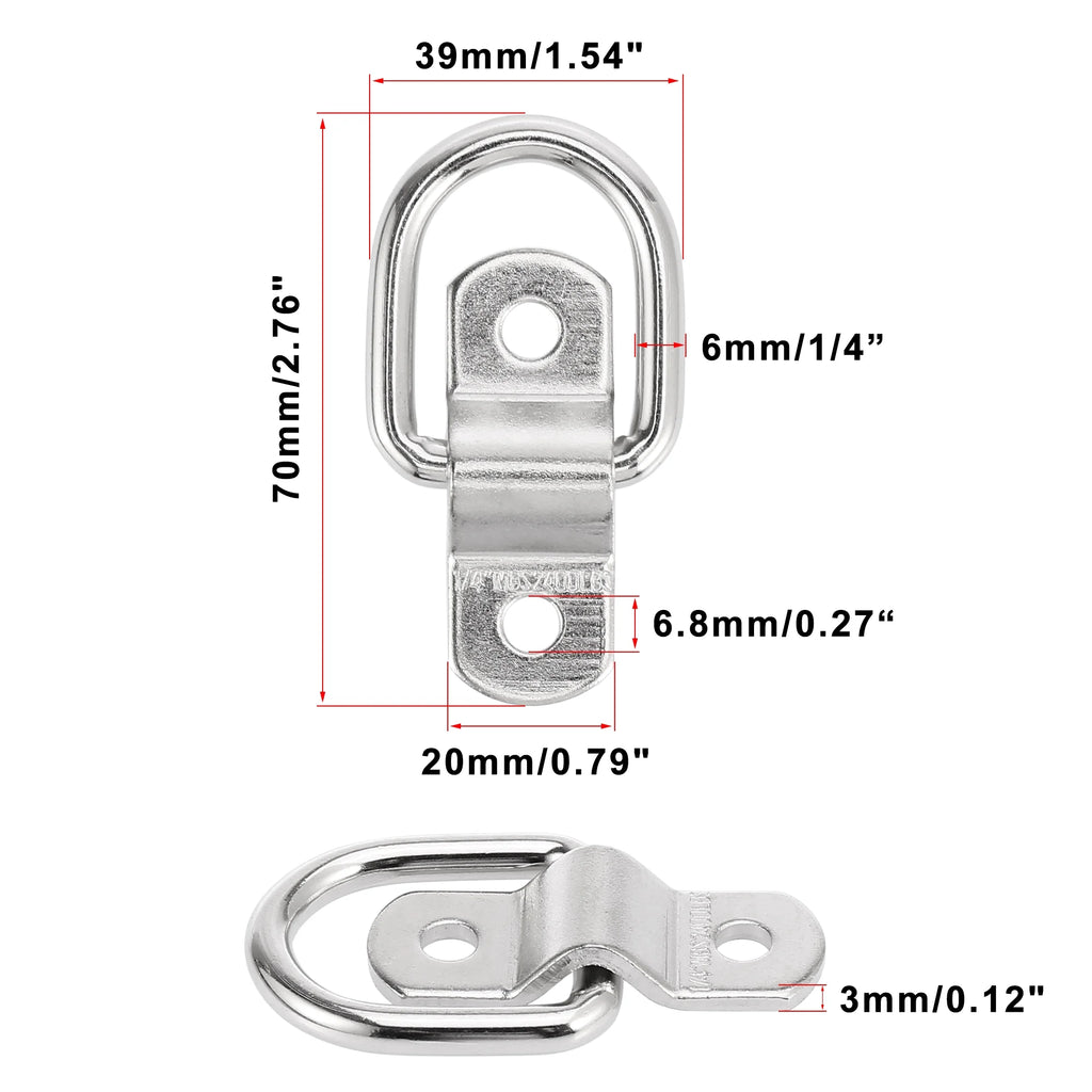 10pcs D Ring Tie Down Anchor Lashing Ring O556