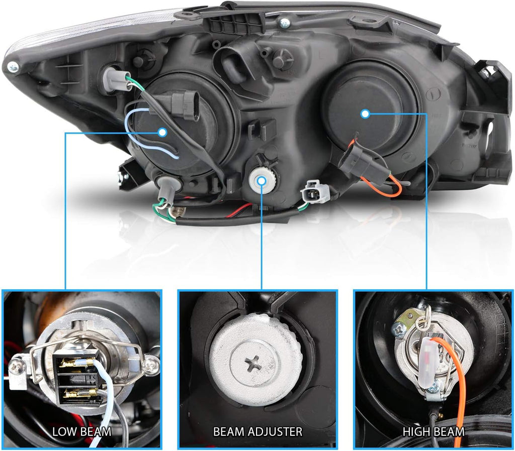 Chrome Projector Headlights LED Halo for Scion Tc V467