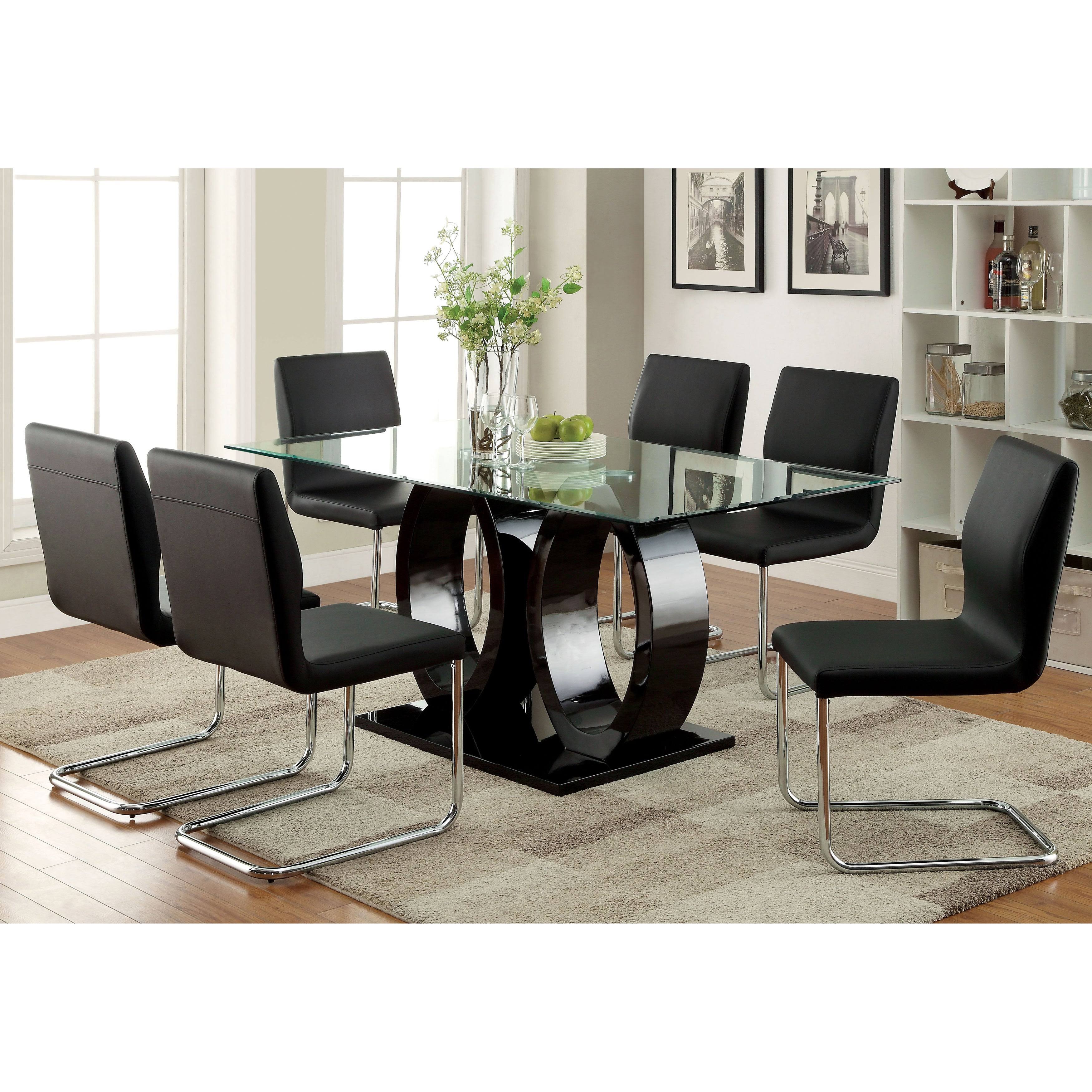Black Chrome Dining Chairs (Set of 2) Z7314