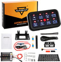 8 Gang Switch Panel LED Car Switch Box Green Backlit Q737755