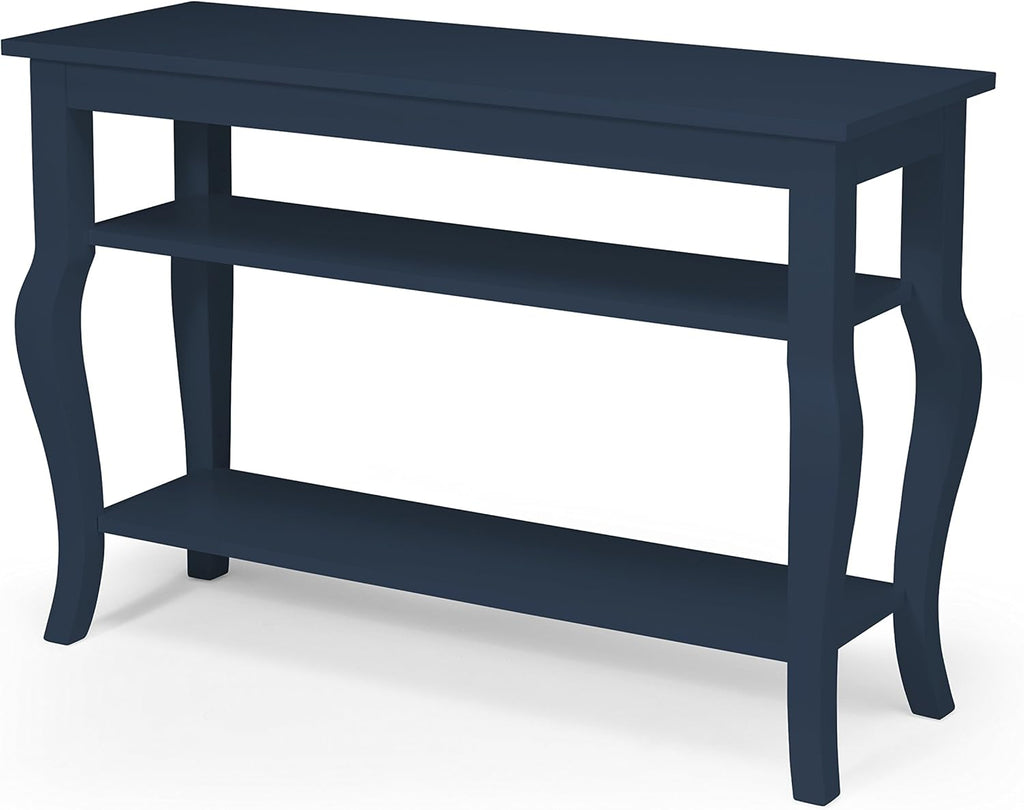 Wood Console Table with Display Shelves T8677