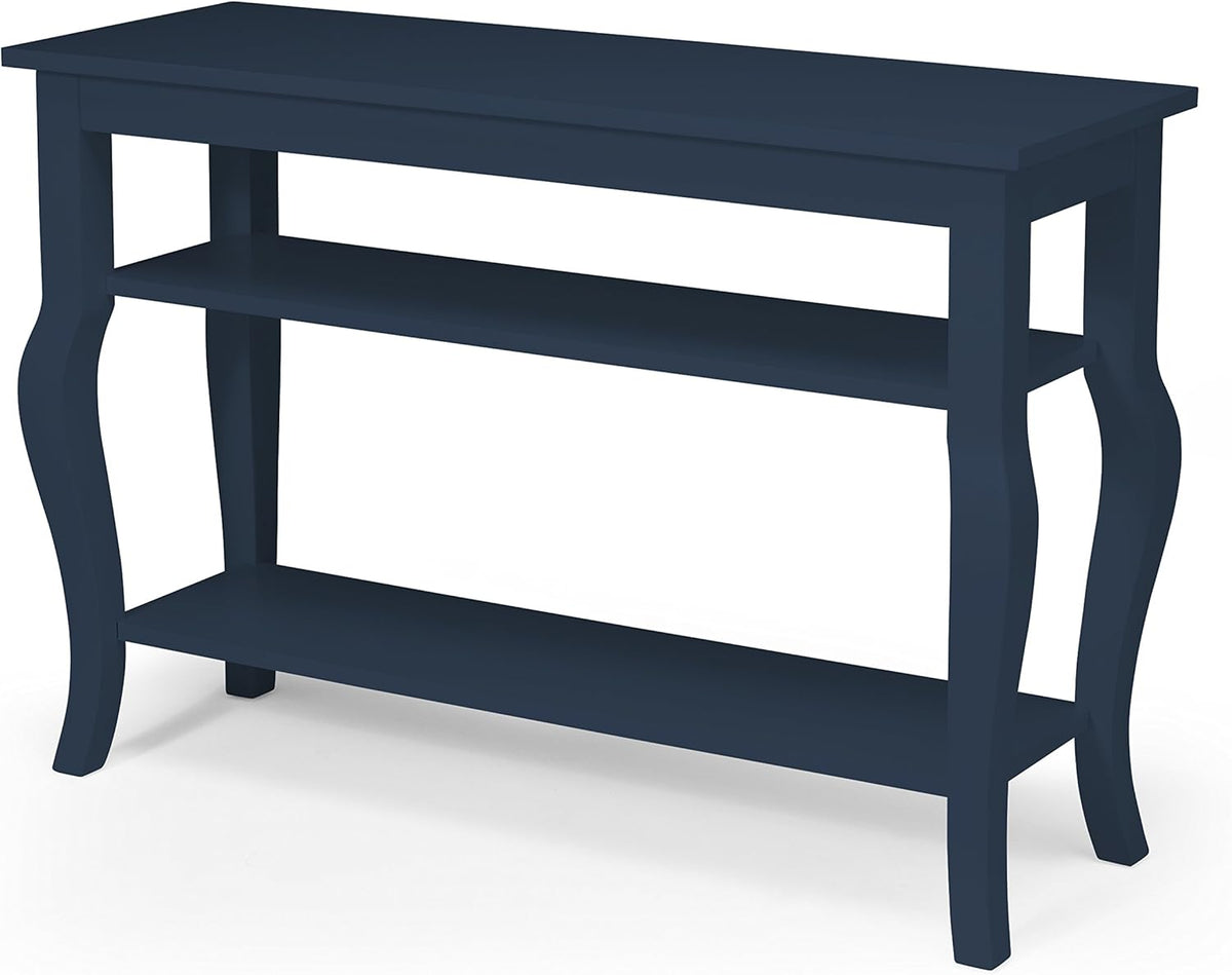 Wood Console Table with Display Shelves T8677