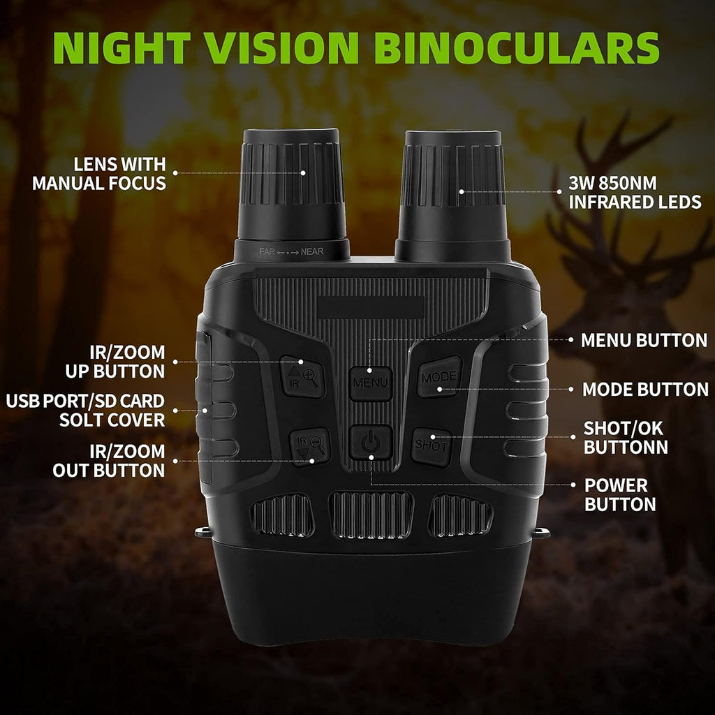 Night Vision Infrared Goggles with 32GB Card M560
