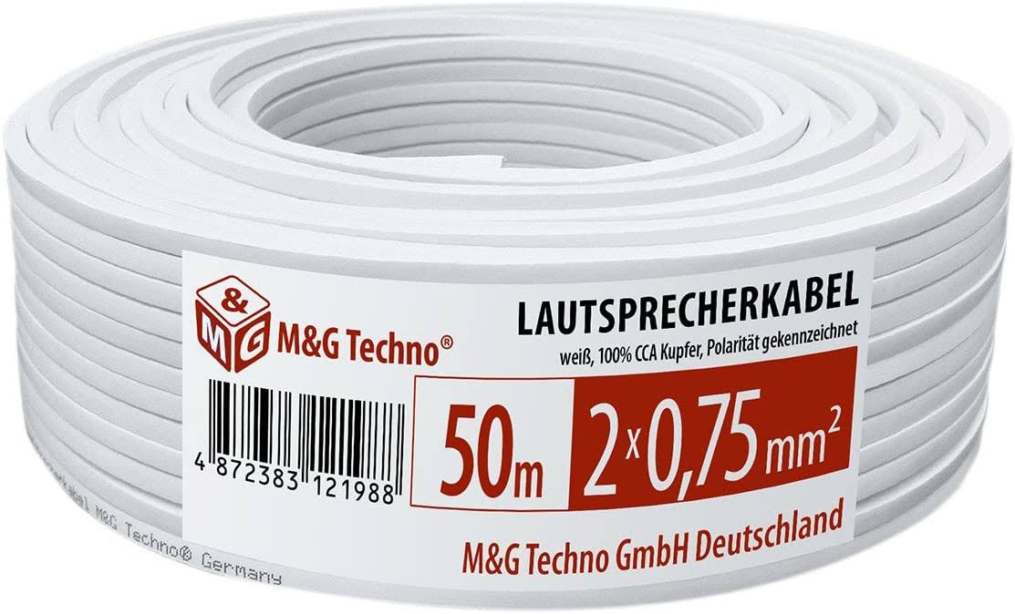 Speaker Cable 50 M White A826289