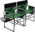 Oversized Heavy Duty Folding Camping Chair with Side Table D95957