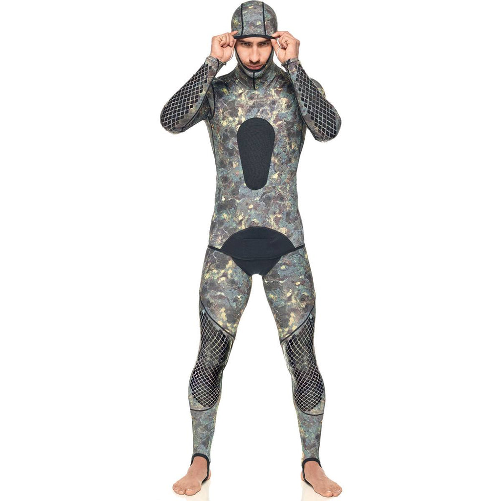 Green Camouflage Lycra Wetsuit W872