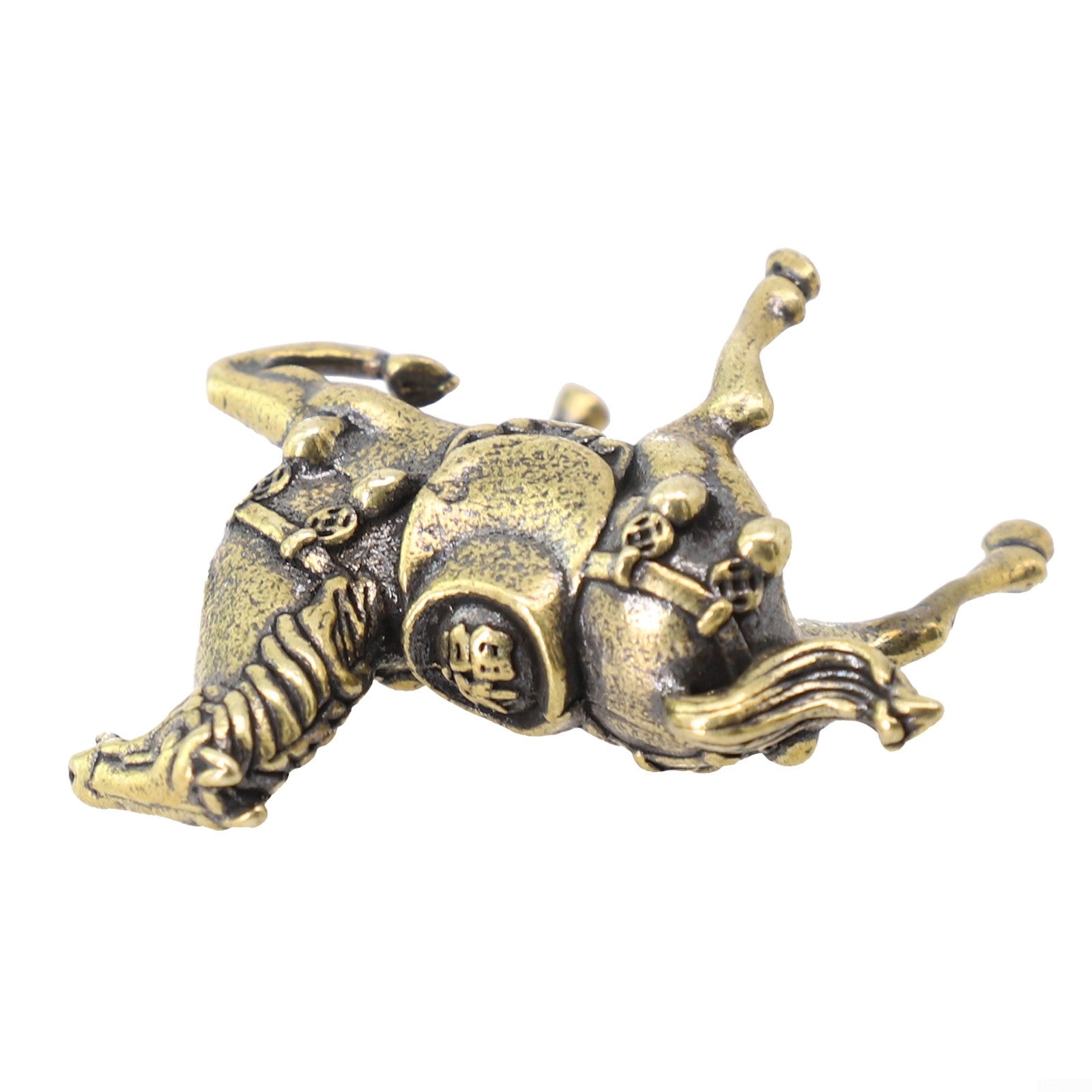 Solid Copper Race Horse Miniature Figurines Desk Decor O554