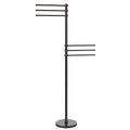 Towel Stand with 6 Pivoting 12-in Arms Oil Rubbed Bronze E821