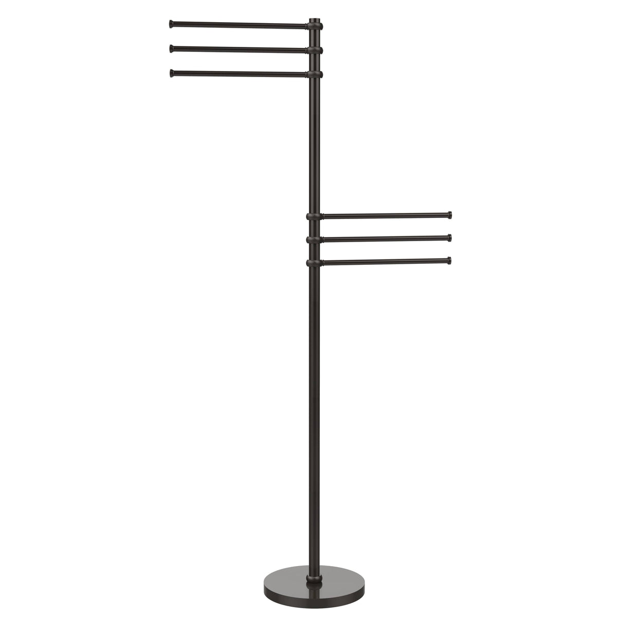 Towel Stand with 6 Pivoting 12-in Arms Oil Rubbed Bronze E821