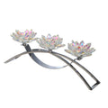 Rainbow 3 Lotus Candle Holder A3557