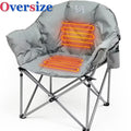 Heated Camping Chair with Lumbar Support, Gray I250004