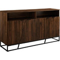 Angled Door Sideboard - Dark Walnut N337205