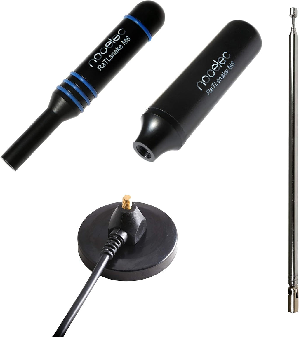 Magnetic Whip Antenna Set with Low-Loss RG58 Cable for 50 Ohm SMA Connectors, Pack of 2 Y390