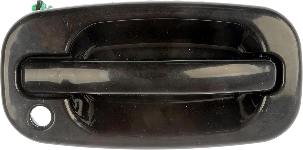 Front Passenger Side Exterior Door Handle, Smooth Black, Pack of 2 N59613