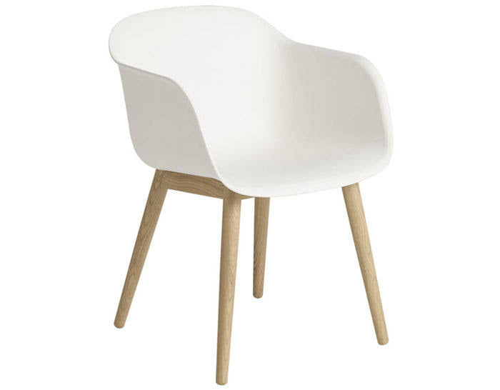 Armchair with Wood Base F5628